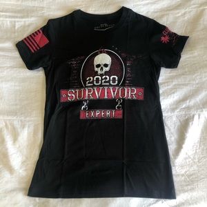 Black “2020 Survivor” Graphic T-shirt